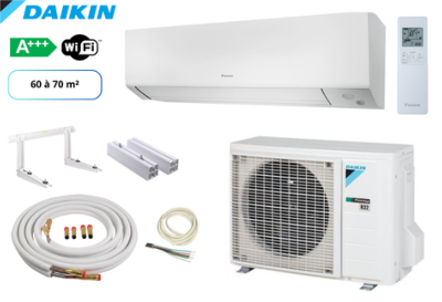 Pack complet clim prêt à poser mono split DAIKIN PERFERA FTXM60R-RXM60R