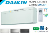 Climatisation réversible mono split DAIKIN FTXA42CW-RXA42B9-STYLISH-R32 Blanc