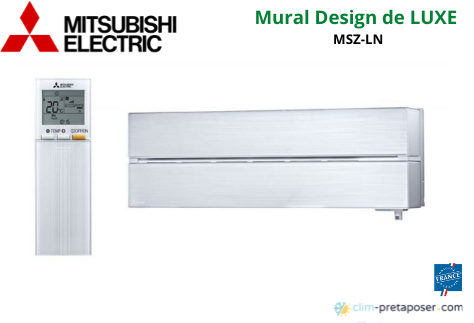 Unité Intérieure Design de Luxe MITSUBISHI MSZ-LN35VG2V-Blanc Perle