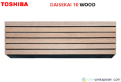 Pack complet clim prêt à poser mono split TOSHIBA RAS-10S4AVPG-E-RAS-B10S4KVDG-E DAISEKAI 10 WOOD